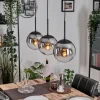 hofstein Gastor Suspension, Boule lumineuse Clair, Fumé, 3 lumières* Lampes Modernes