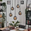 hofstein Gastor Suspension, Boule lumineuse, Suspension Chrome, Fumé, 5 lumières* Lampes Modernes