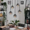 hofstein Gastor Suspension, Boule lumineuse, Suspension Clair, Fumé, 5 lumières* Lampes Modernes