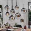 hofstein Gastor Suspension, Boule lumineuse, Suspension Clair, Fumé, 8 lumières* Lampes Modernes