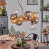 hofstein Gastor Suspension, Boule lumineuse, Suspension Ambre, Clair, Fumé, 10 lumières* Lampes Modernes