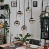 hofstein Gastor Suspension, Boule lumineuse, Suspension Chrome, Clair, Fumé, 5 lumières* Lampes Modernes
