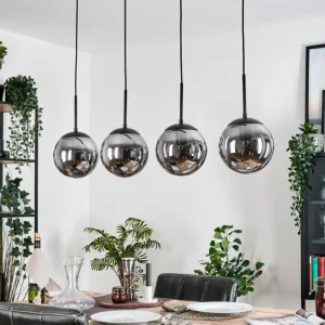 hofstein Gastor Suspension, Boule lumineuse, Suspension Fumé, 4 lumières* Lampes Modernes
