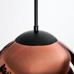 hofstein Gastor Suspension, Boule lumineuse, Suspension Cuivré, 1 lumière* Lampes En Verre
