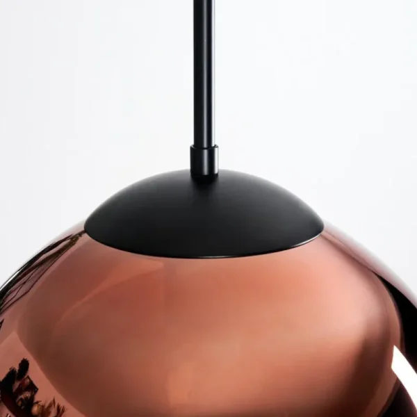 hofstein Gastor Suspension, Boule lumineuse, Suspension Cuivré, 1 lumière* Lampes En Verre