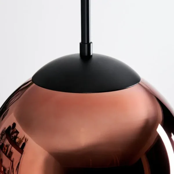 hofstein Gastor Suspension, Boule lumineuse, Suspension Cuivré, 1 lumière* Lampes En Verre