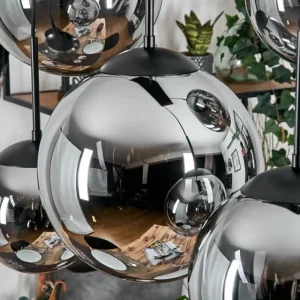 hofstein Gastor Suspension, Boule lumineuse, Suspension Fumé, 6 lumières* Lampes Modernes
