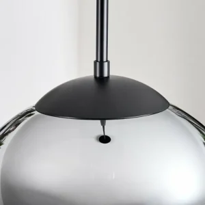 hofstein Gastor Suspension, Boule lumineuse 30 cm Fumé, 1 lumière* Lampes Modernes