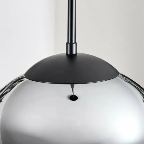 hofstein Gastor Suspension, Boule lumineuse 30 cm Fumé, 1 lumière* Lampes Modernes