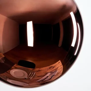 hofstein Gastor Suspension, Boule lumineuse, Suspension Cuivré, 1 lumière* Lampes En Verre