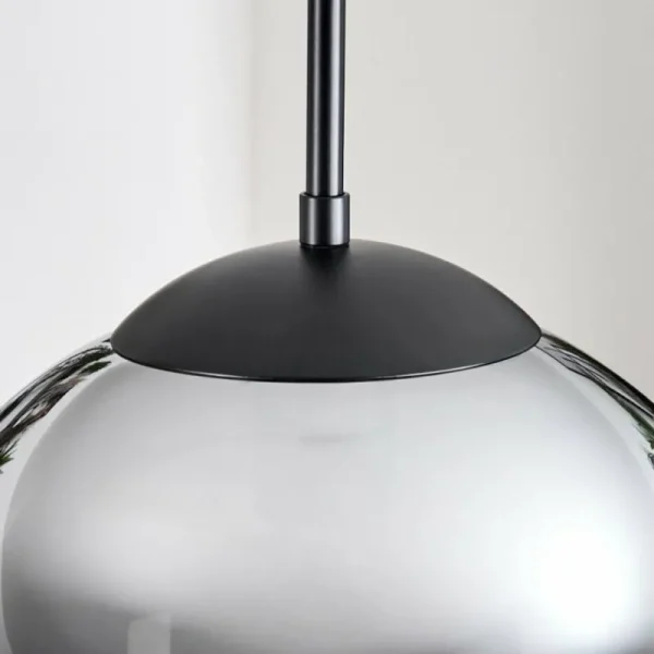 hofstein Gastor Suspension, Boule lumineuse 30 cm Ambre, Fumé, 3 lumières* Lampes Modernes