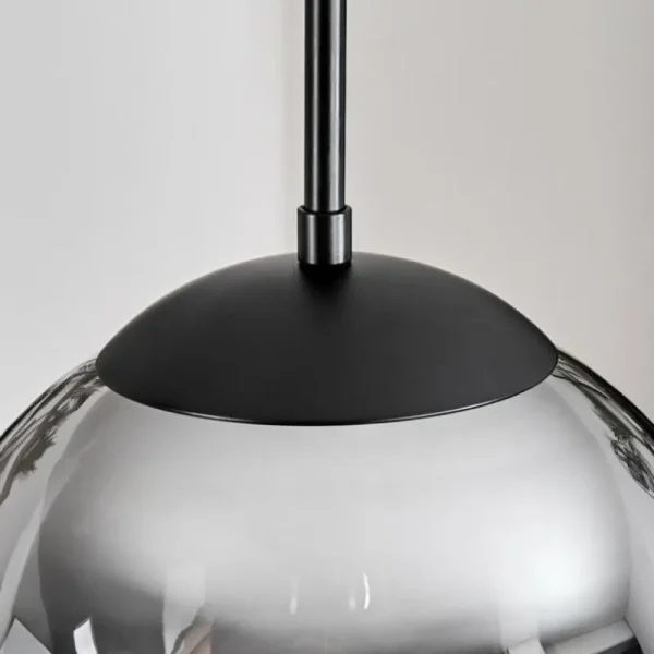 hofstein Gastor Suspension, Boule lumineuse 30 cm Fumé, 3 lumières* Lampes Modernes