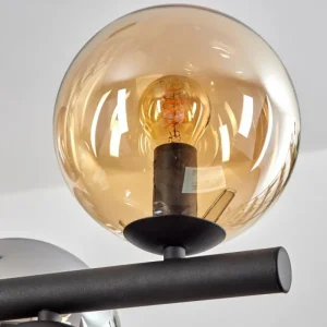 hofstein Gastor Suspension, Boule lumineuse, Suspension Ambre, Fumé, 10 lumières* Lampes Modernes