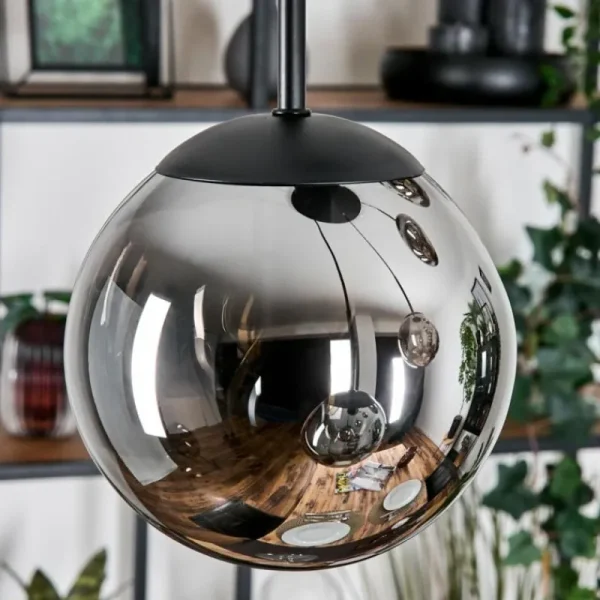 hofstein Gastor Suspension, Boule lumineuse, Suspension Fumé, 5 lumières* Lampes Modernes