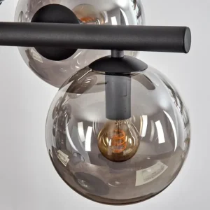 hofstein Gastor Suspension, Boule lumineuse, Suspension Fumé, 8 lumières* Lampes Modernes