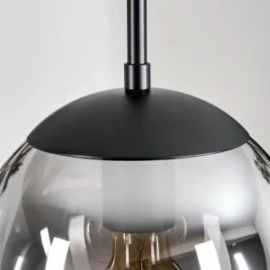 hofstein Gastor Suspension, Boule lumineuse Clair, Fumé, 1 lumière* Lampes Modernes