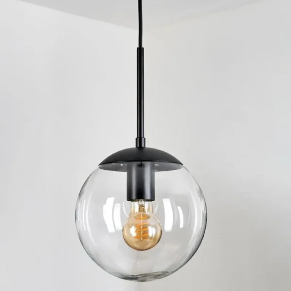 hofstein Gastor Suspension, Boule lumineuse Clair, 1 lumière* Lampes En Verre