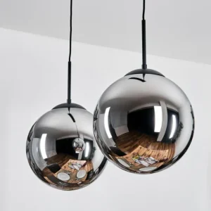 hofstein Gastor Suspension, Boule lumineuse, Suspension Noir, 2 lumières* Lampes Modernes