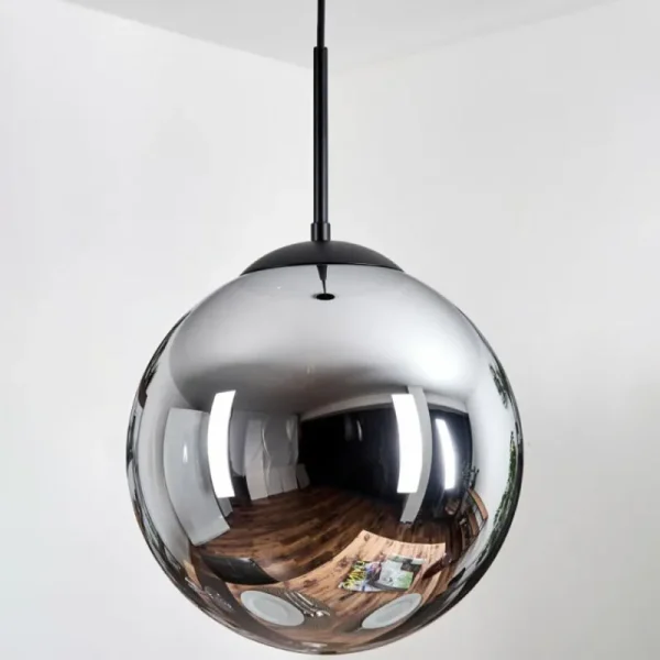 hofstein Gastor Suspension, Boule lumineuse 30 cm Fumé, 1 lumière* Lampes Modernes