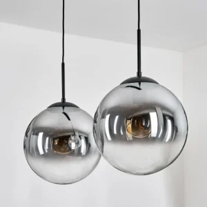 hofstein Gastor Suspension, Boule lumineuse Noir, 2 lumières* Lampes Modernes