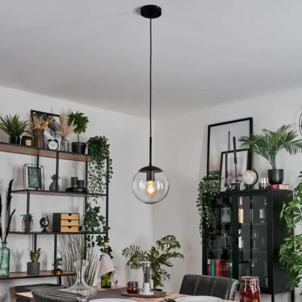 hofstein Gastor Suspension, Boule lumineuse Clair, 1 lumière* Lampes En Verre