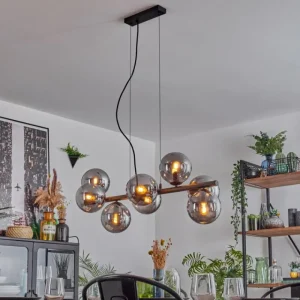 hofstein Gastor Suspension, Boule lumineuse, Suspension Fumé, 8 lumières* Lampes Modernes