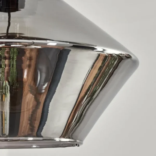 hofstein Gillbergatorp Suspension, Boule lumineuse, Suspension Chrome, Fumé, 5 lumières* Lampes Modernes