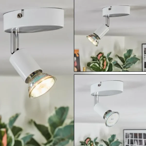 hofstein Gjedso Plafonnier, Spot de plafond LED Blanc, 1 lumière* Lampes Modernes