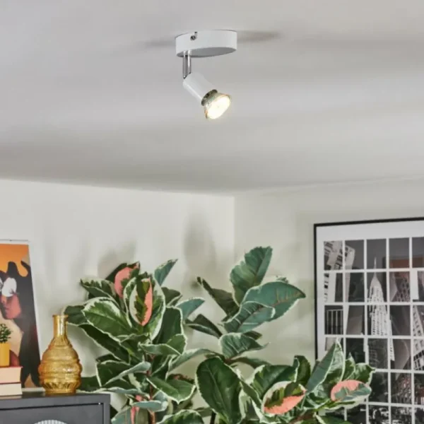 hofstein Gjedso Plafonnier, Spot de plafond LED Blanc, 1 lumière* Lampes Modernes