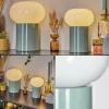 hofstein Godrie Lampe à poser Turquoise, 1 lumière* Lampes En Verre