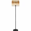 Luminaires Globo Lighting Gorley Lampadaire Noir, 1 lumière* Lampes En Verre