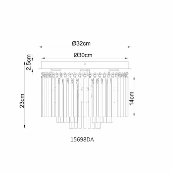 Luminaires Globo Lighting Gorley Plafonnier Chrome, Noir, 5 lumières* Lampes En Verre