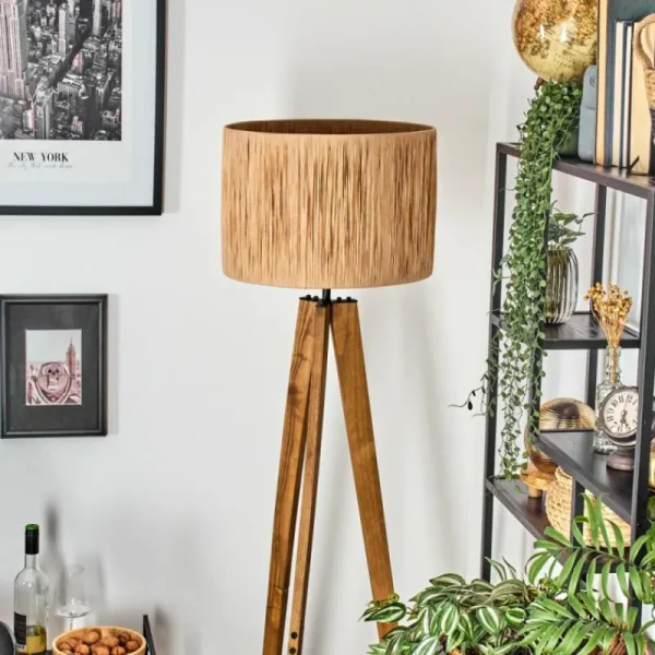hofstein Granja Lampadaire, Liseuse Écru, Noir, 1 lumière* Lampes Modernes
