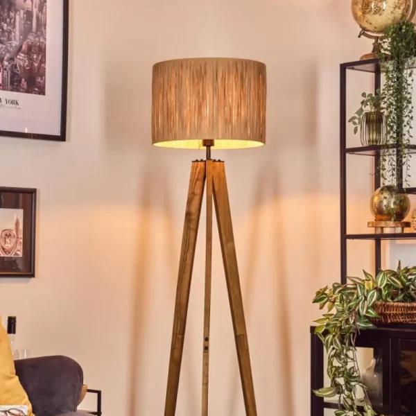 hofstein Granja Lampadaire, Liseuse Écru, Noir, 1 lumière* Lampes Modernes