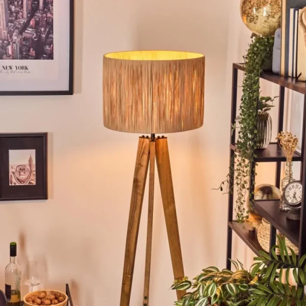 hofstein Granja Lampadaire, Liseuse Écru, Noir, 1 lumière* Lampes Modernes