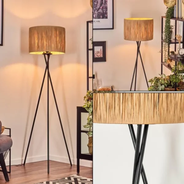 hofstein Granja Lampadaire Noir, 1 lumière* Lampes Modernes