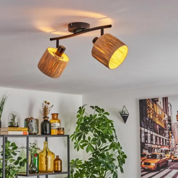 hofstein Granja Plafonnier Noir, 2 lumières* Lampes Modernes