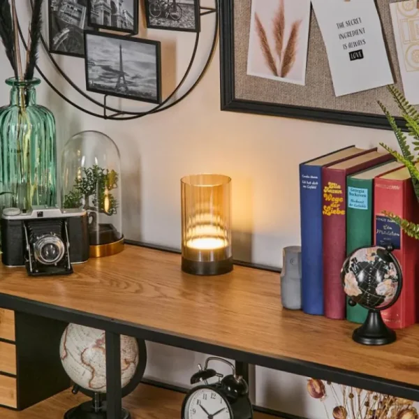 hofstein Grubbe Lampe de table d'extérieur, Lampe à poser LED Noir, 1 lumière* Lampes Modernes