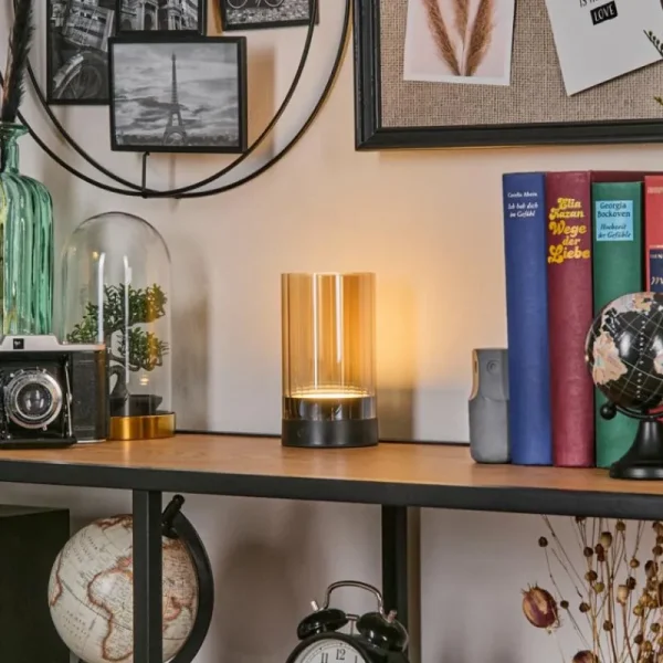 hofstein Grubbe Lampe de table d'extérieur, Lampe à poser LED Noir, 1 lumière* Lampes Modernes