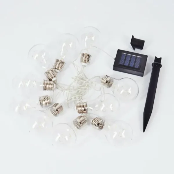 hofstein guirlande lumineuse solaire Markhus LED Transparent, 10 lumières* Lampes Modernes