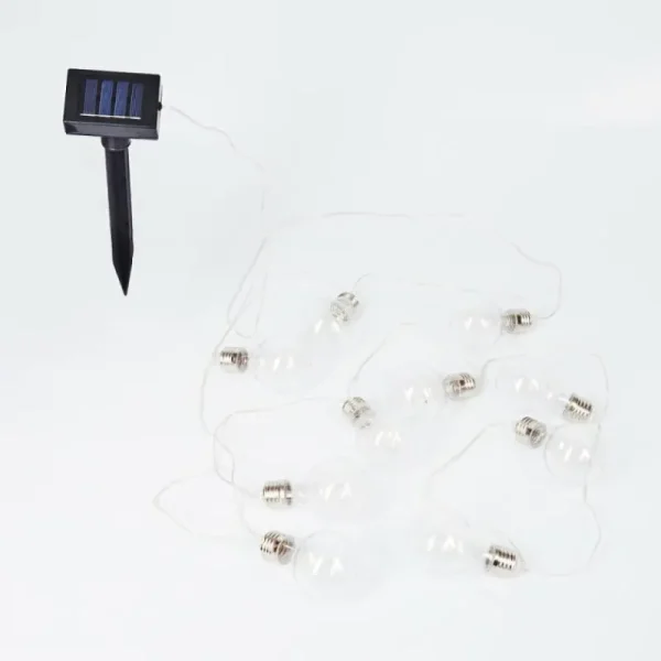 hofstein guirlande lumineuse solaire Markhus LED Transparent, 10 lumières* Lampes Modernes