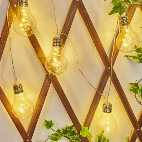 hofstein guirlande lumineuse solaire Markhus LED Transparent, 10 lumières* Lampes Modernes