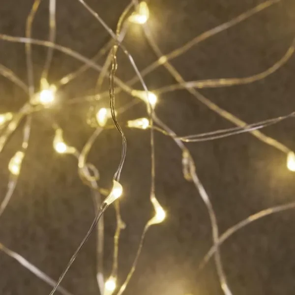 hofstein Guirlande solaire Pistoia LED Blanc, 120 lumières* Lampes Modernes