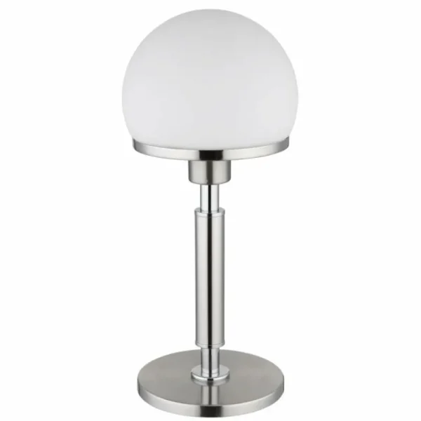 Luminaires Globo Lighting Haku Lampe à poser Chrome, Nickel mat, 1 lumière* Lampes En Verre