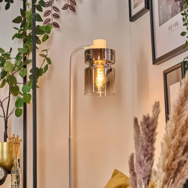 hofstein Hasvik Lampadaire Blanc, 1 lumière* Lampes Modernes