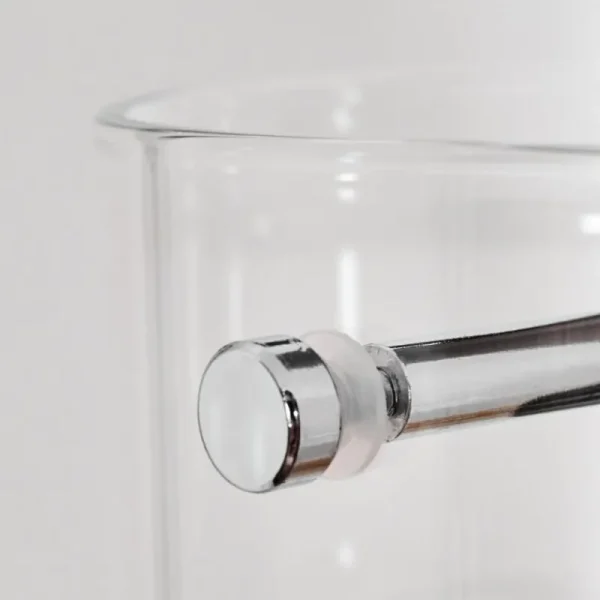 hofstein Hasvik Lampadaire Chrome, Noir, 1 lumière* Lampes En Verre