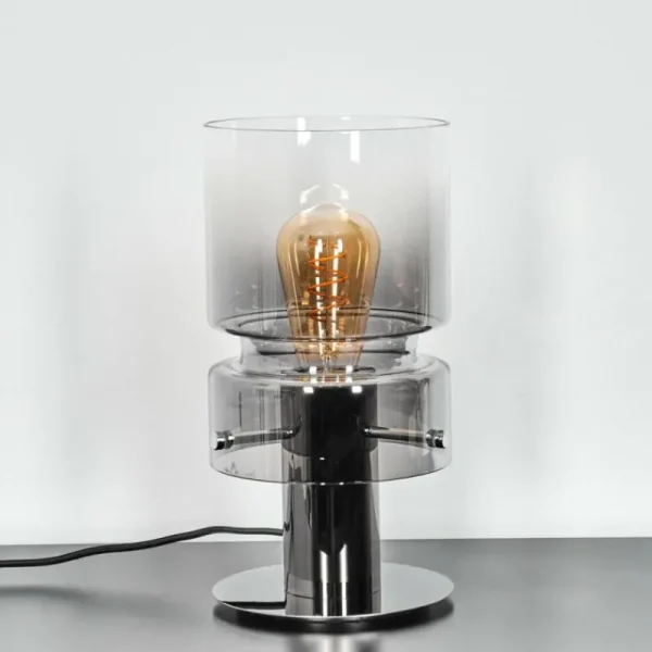 hofstein Hasvik Lampe de bureau, Lampe à poser, Liseuse Chrome, Noir, 1 lumière* Lampes Modernes