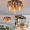 hofstein Hasvik Plafonnier, Spot de plafond Chrome, Noir, 3 lumières* Lampes En Verre