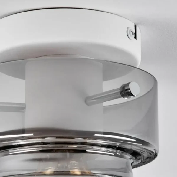 hofstein Hasvik Plafonnier, Spot de plafond Blanc, 1 lumière* Lampes Modernes