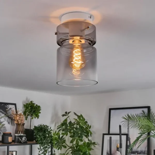 hofstein Hasvik Plafonnier, Spot de plafond Blanc, 1 lumière* Lampes Modernes